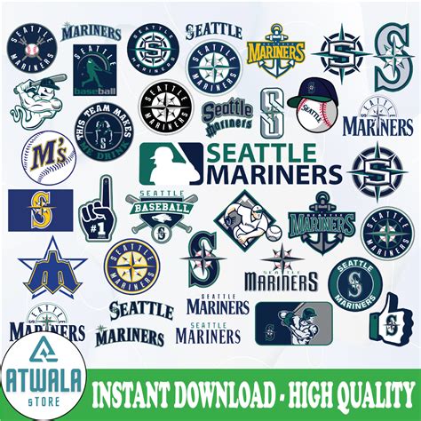 Seattle Mariners Svg Baseball Clipart Mlb Svg Clipart In Inspire