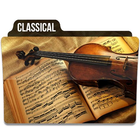 Classical Music Folder Icon Png Clipart Image