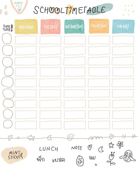 Study Schedule Template Gorgeous Templates