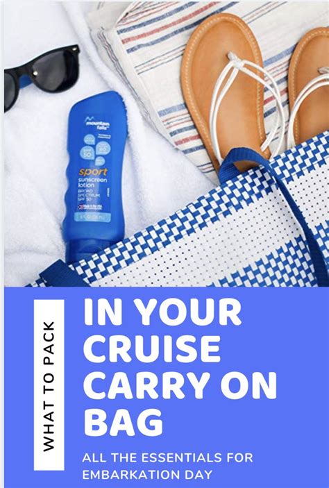 12 Things You Cant Forget To Put In Your Cruise Carry On Bag Dont