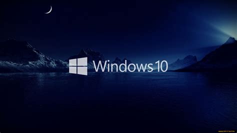 Скачать обои компьютеры Windows 10 логотип фон из раздела