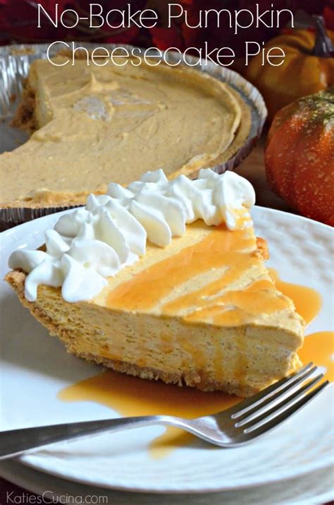 No Bake Pumpkin Cheesecake Pie