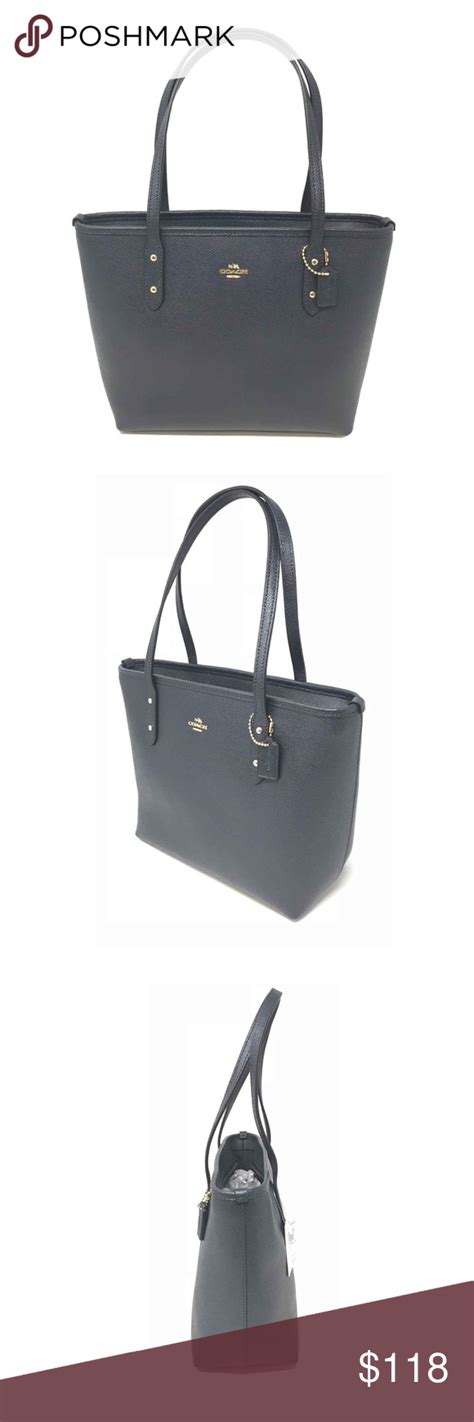 Coach Mini City Zip Tote Shoulder Bag In Midnight Coach Mini City Zip