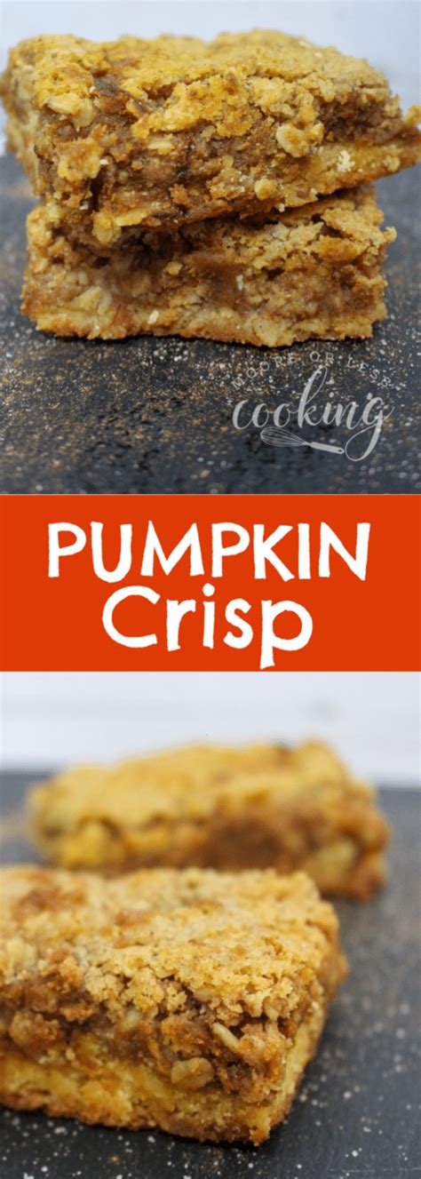 Baking powder 1 (16 oz.) can pumpkin 2 tsp. Pumpkin Crisp - Moore or Less Cooking | Pumpkin crisp ...