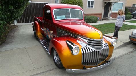 1946 Chevrolet Truck All Steel Hot Rod Art Deco Grill Ex Show Truck