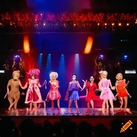 Drag Queens Performing As A Band On Rupauls Drag Race On Craiyon