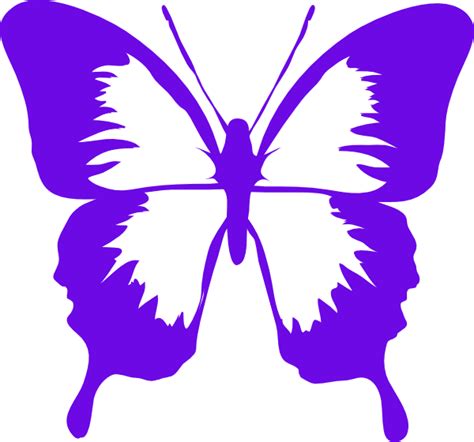 Purple Butterfly Clipart Clip Art At Vector