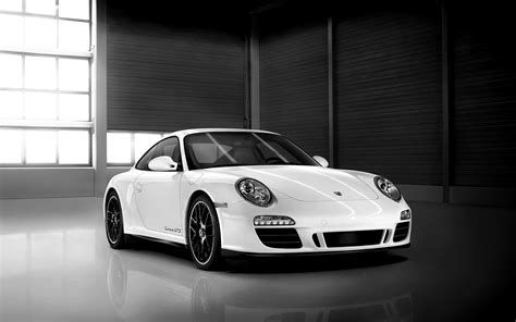 Porsche Black And White Car Kvd Autos