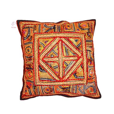cotton handmade multicolor embroidery cushion covers size 40 x 40 cm at rs 320 in udaipur