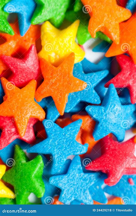 Star Colorful Candies Stock Photo Image Of Small Color 24429218