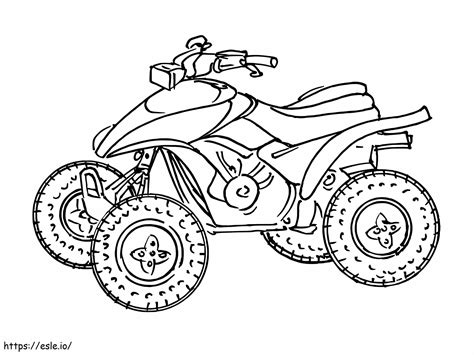 Nice ATV coloring page