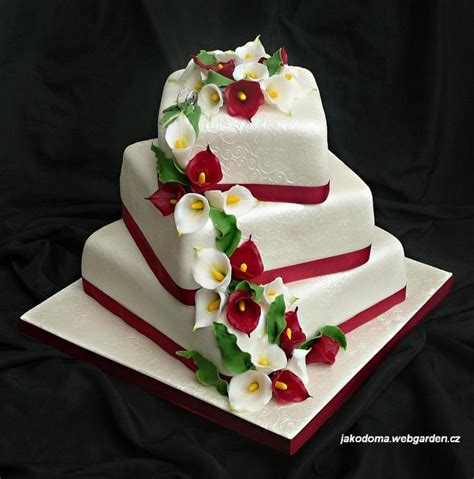Calla Lily Wedding Cake - CakeCentral.com