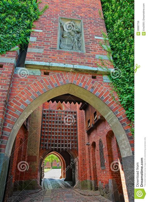 Entrance Gate Into Malbork Castle Poland Stock Photo Image Of Brick