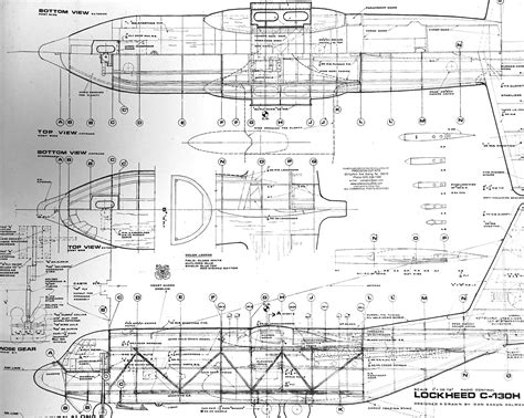 Lockheed C 130h Hercules 5175” Plan Set Precision Cut Kits