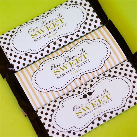 Made By Jackie — Wedding Candy Bar Wrappers Wedding Candy Bar