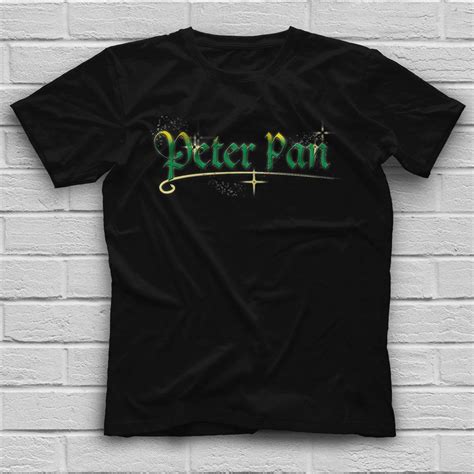 Peter Pan Black Unisex T Shirt Tees Shirts Zilem