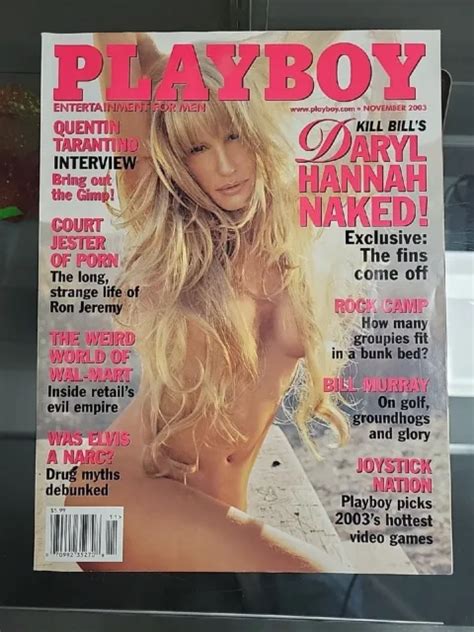 Playboy Magazine November Centerfold Daryl Hannah Nude Divini Rae Elvis Picclick