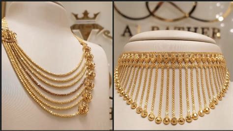 Bridal Wedding Gold Necklace Design Modern Wedding Gold Jewellery