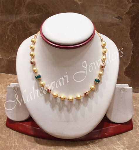 103 Maheswari Jewellers Beaded Necklace Jewels Fashion Beaded