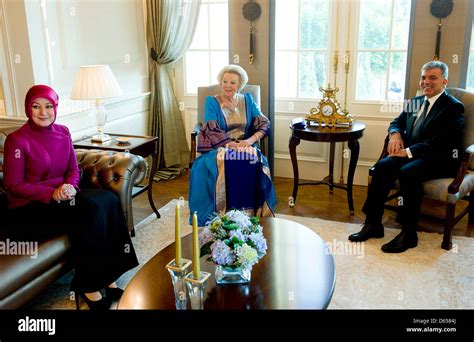Queen Beatrix With President Abdullah Gul And Hayrunnisa Gul Queen