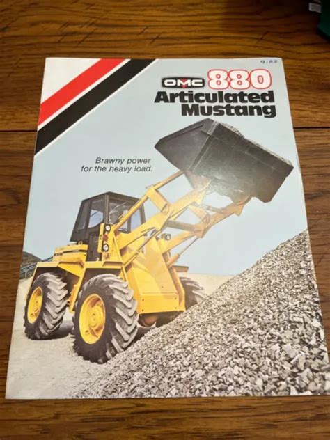 Owatonna 880 Mustang Articulated Loader Brochure Amil22 Ver2 1999