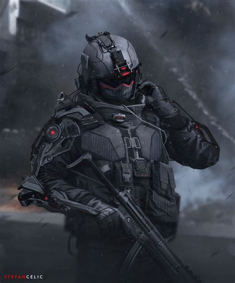 Future Soldier Futuristic Armour Sci Fi Concept Art