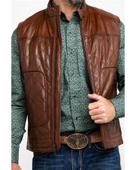Scully Leatherwear Men S Quilted Leather Vest Boot Barn