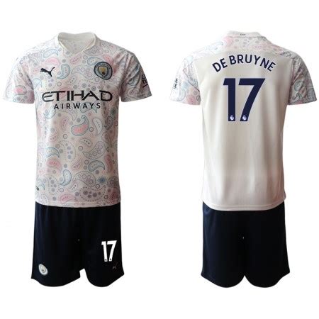 Nationalmannschaft trikot kinder belgien wm 2018 de bruyne 7 auswärts trikotsatz fussball kurzarm. Manchester City Kevin De Bruyne 17 Kind Third Tenue 2020-21
