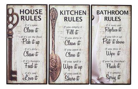 The 10 Best Home Rules Signs Wall Decor Get Your Home