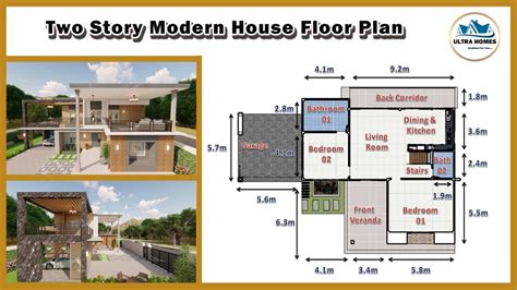2 Storey Modern House Designs And Floor Plans
