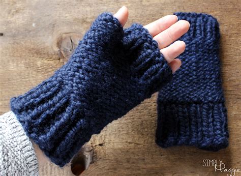 Slip 2 sitches together knitwise, knit 1, pass slipped stitches over. Chunky Fingerless Mittens Pattern | SimplyMaggie.com