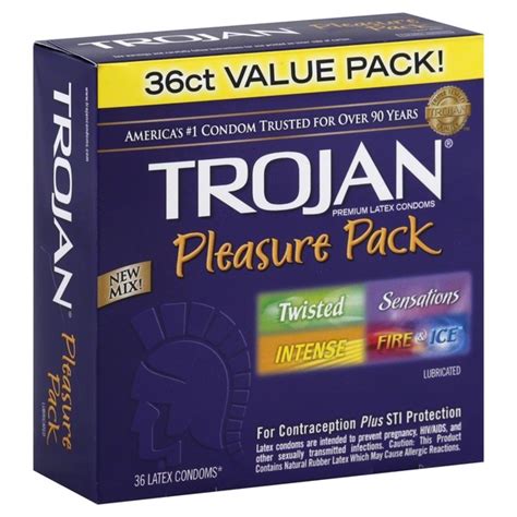 Trojan Condoms Latex Lubricated Value Pack 36 Each Instacart