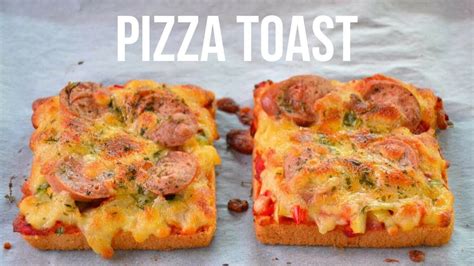Easy Pizza Toast Recipe Bread Pizza Youtube Pizza Recipe Video