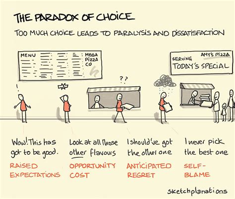 The Paradox Of Choice Sketchplanations