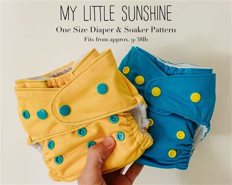 My Little Sunshine Os Diaper And Soakers Pattern Us Letter Size My