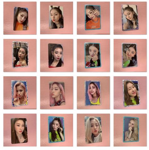 Itzy Checkmate Photocard Template