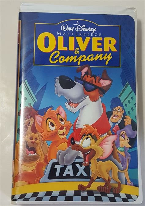 Oliver And Company Vhs 1996 Walt Disney Masterpiece Records Tapes