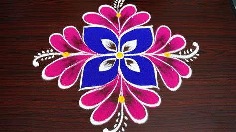 Flower Pongal Rangoli Designs With Dots Best Flower Site