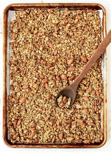 Honey Almond Flax Healthy Granola Recipe
