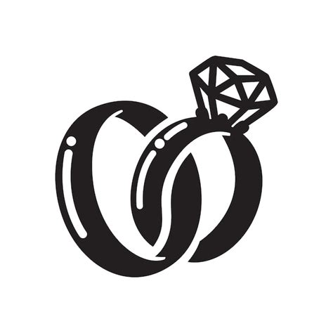 Premium Vector Wedding Ring Icon Bridal Jewelery Sign Vector
