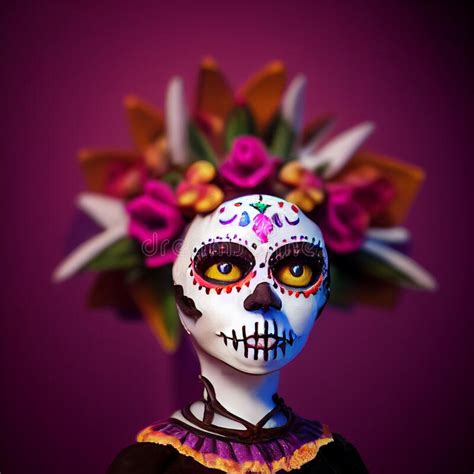 Catrina Artsy Skeleton Figures Day Of The Dead Made Of Ceramic And