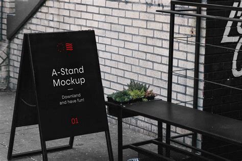stand mockup mrmockup graphic design freebies
