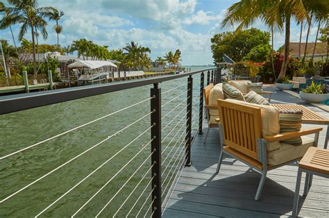 Quite simply, they are guard rails and hand rails that use horizontal cables in place of traditional spindles, glass, mesh, etc. Cable Railing Systems For Decks - Viewrail