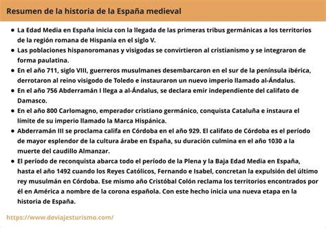 La Edad Media En España Características Y Hechos Importantes