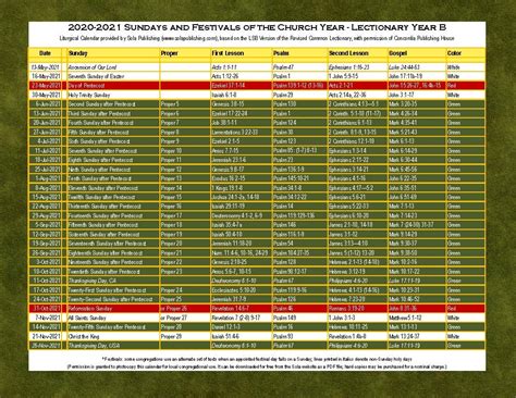 The clear, uncluttered, and sturdy 2021 catholic planner is unbelievably inexpensive as a. Catholic Liturgical Calendar 2021 Readings | Free ...