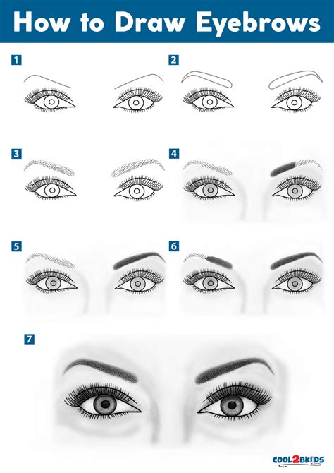 How To Draw An Eyebrow Step By Step