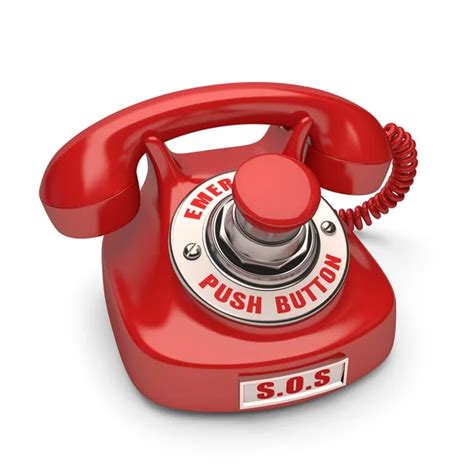 Red Phone With Emergency Button Stock Photo Ktsdesign