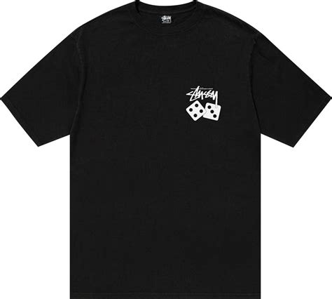 Buy Stussy Dice Pigment Dyed Tee Black 1904883 Blac Goat