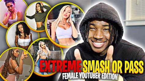 Extreme Smash Or Pass Female Youtuber Edition😍 Kennedy Cymone Abby Roa Lala Riley Simpson