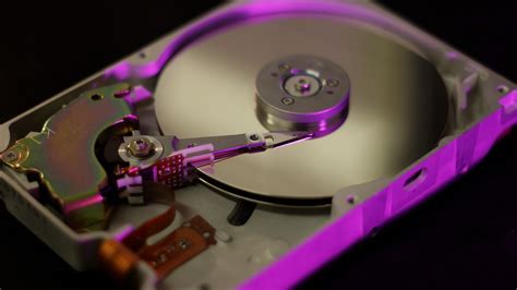 Technology Digital Discs Black Background Depth Of Field